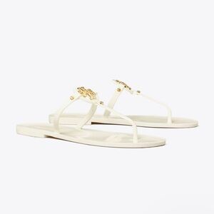 Tory Burch Mini Miller Sandals. Color Ivory. Size 10. New.